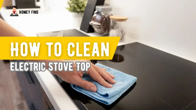 how to clean electric stove top