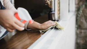 Cleaning Window Tracks