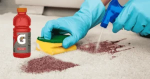 Removing Red Gatorade Stains from Carpet