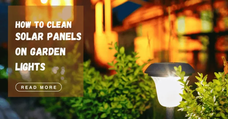 How to Clean Solar Panels on Garden Lights